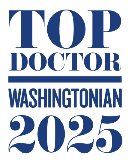 Top Doctor Washingtonian 2025 Award Badge